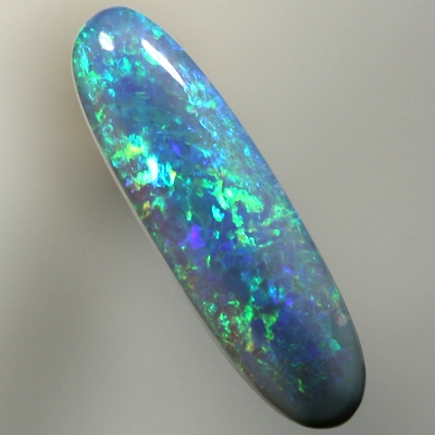 SOLID SEMI BLACK OPAL Sparkling bright orange and green